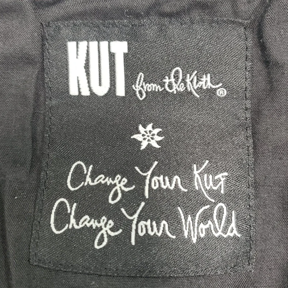 KUT from the Kloth Women Snakeskin Print Pants Size 12 Black Grey KP438MA4 - Picture 4 of 13